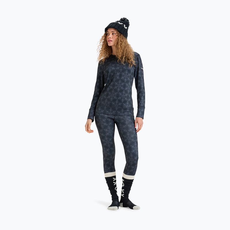 Dámské termo tričko Longsleeve ROXY Daybreak Brushed true black/snowflakes 2