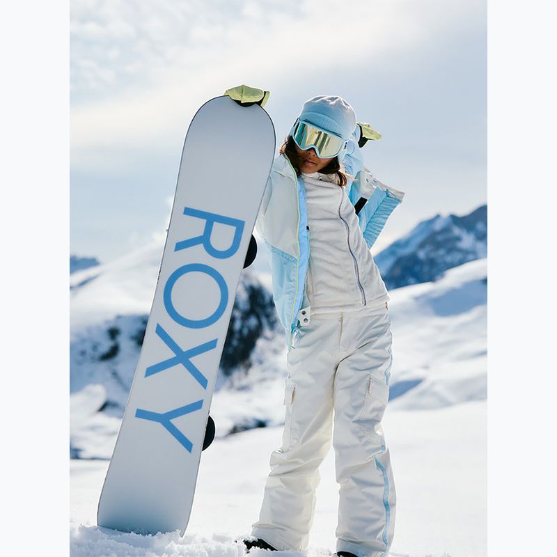 Dětská mikina ROXY Igloo whisper white velký/květinový reliéf 8