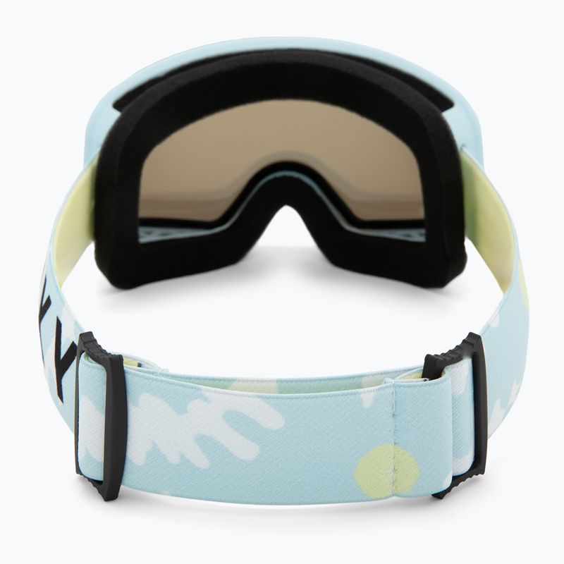 Dětské snowboardové brýle ROXY Missy big flowers/clux ml light blue 3