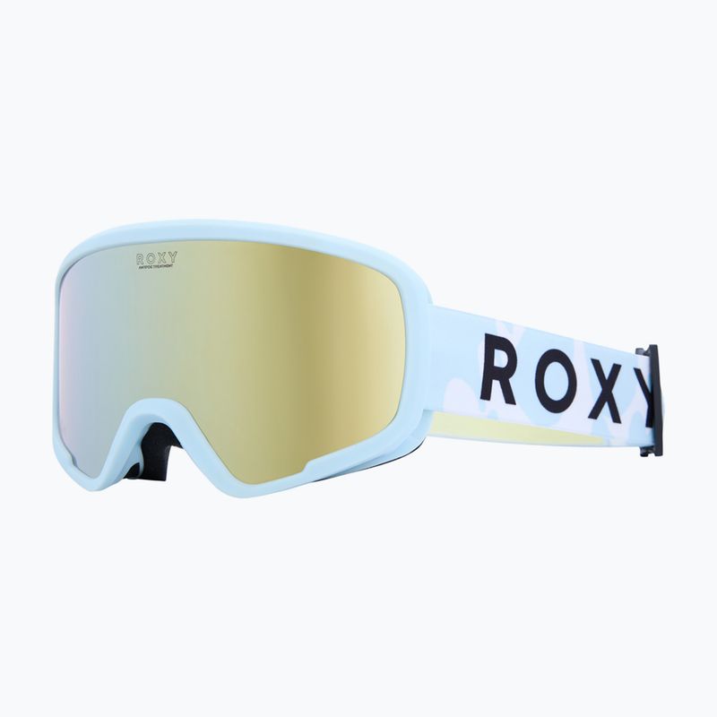 Dětské snowboardové brýle ROXY Missy big flowers/clux ml light blue 5