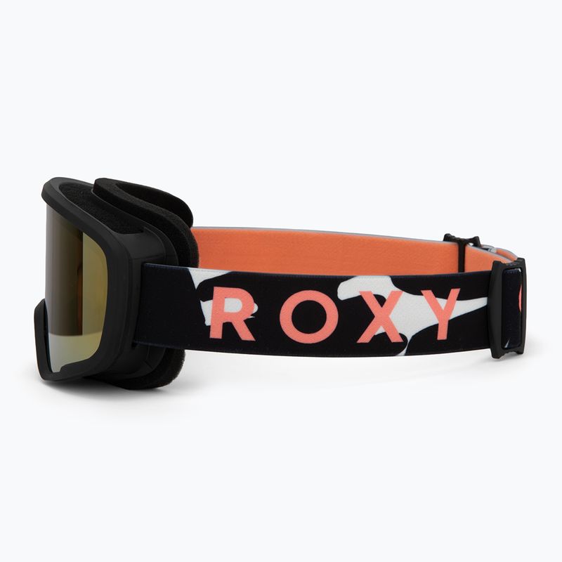 Dětské snowboardové brýle ROXY Missy big flowers/clux ml orange 4