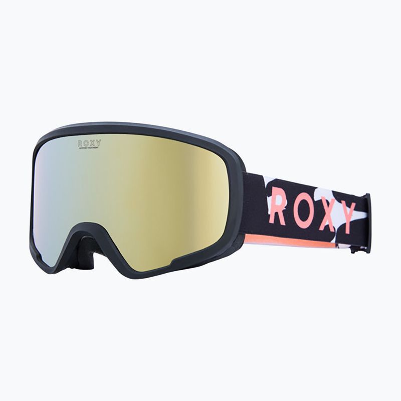 Dětské snowboardové brýle ROXY Missy big flowers/clux ml orange 5