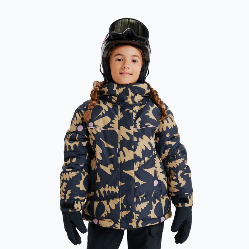 Dětské snowboardové brýle ROXY Missy big flowers/clux ml orange 10