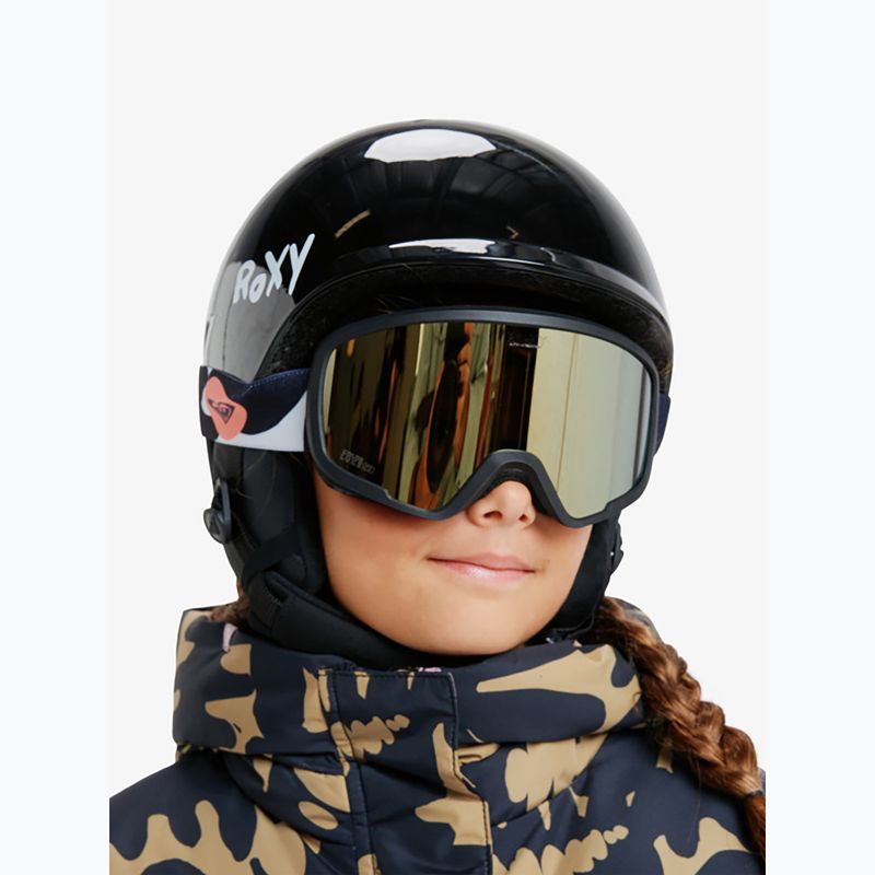 Dětské snowboardové brýle ROXY Missy big flowers/clux ml orange 11