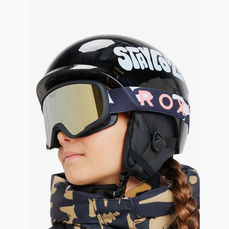Dětské snowboardové brýle ROXY Missy big flowers/clux ml orange 12