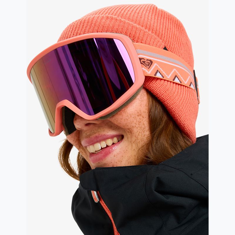 Dámské snowboardové brýle ROXY Izzy coral chic/clux ml l purple 5