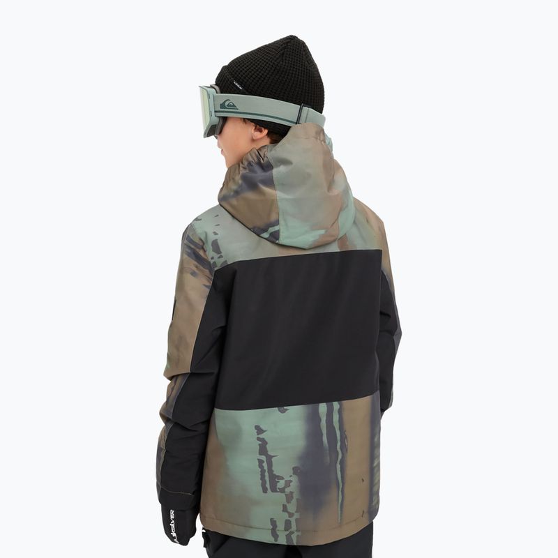 Dětská snowboardová bunda Quiksilver Side Hit Block bloomfade dark ivy 3