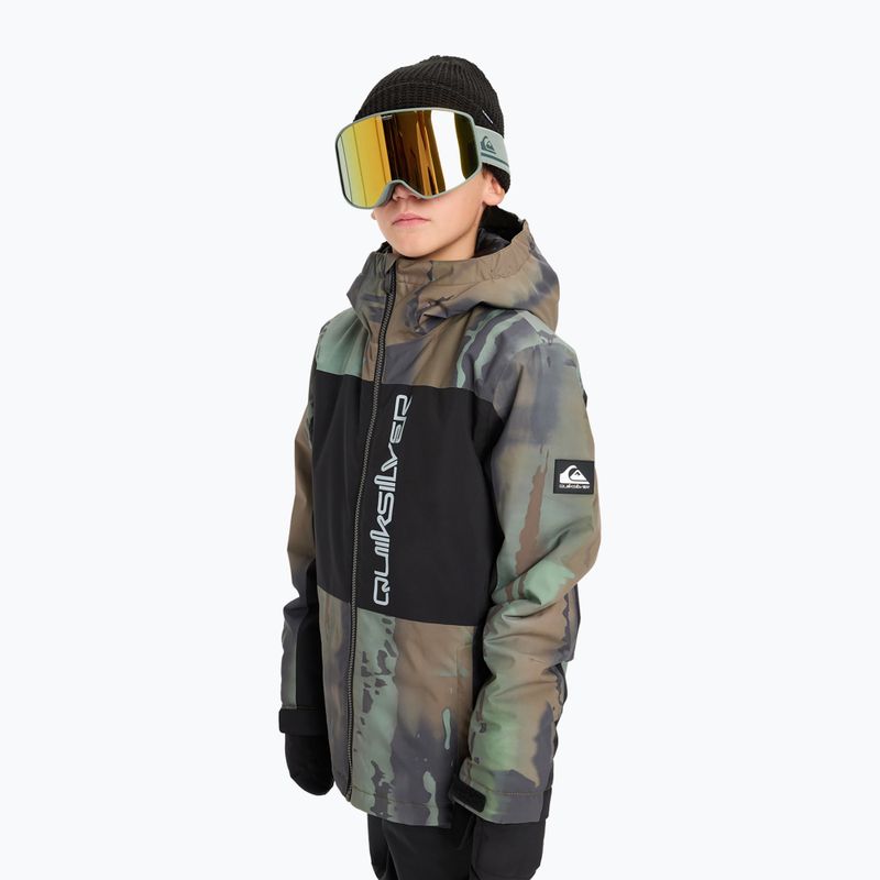 Dětská snowboardová bunda Quiksilver Side Hit Block bloomfade dark ivy 4