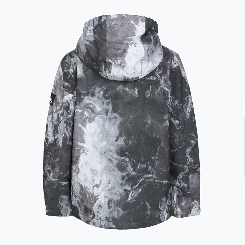 Dětská snowboardová bunda Quiksilver Mission Printed thermostamp grayscale 10