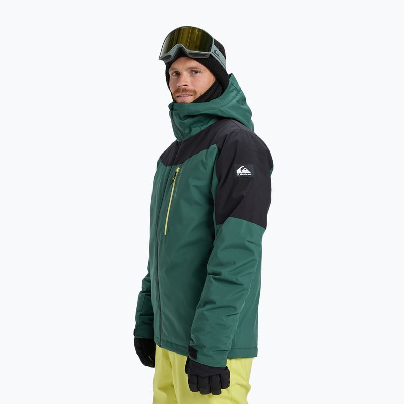 Pánská snowboardová bunda Quiksilver Titano trekking green 4