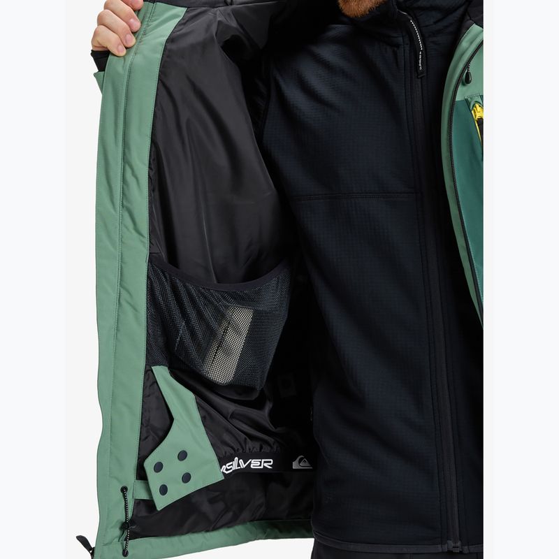 Dětská snowboardová bunda Quiksilver Sycamore Solid 20K dark ivy 14