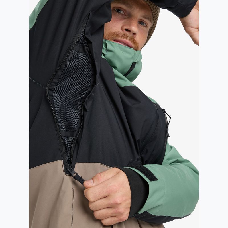 Pánská snowboardová bunda Quiksilver Sycamore Block 20K dark ivy 7