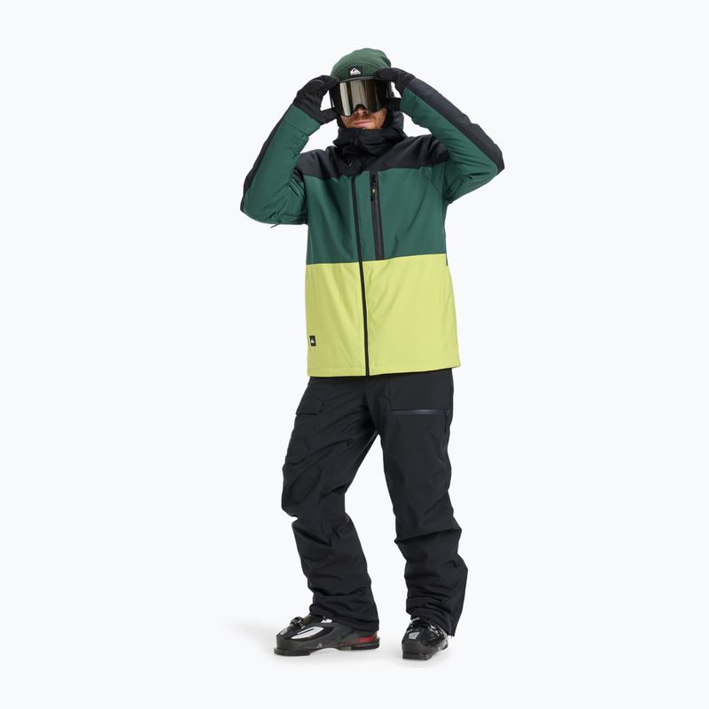 Pánská snowboardová bunda Quiksilver Sycamore Block 20K dark ivy 2