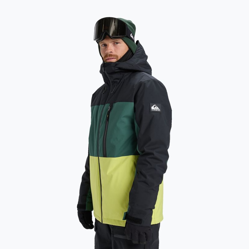 Pánská snowboardová bunda Quiksilver Sycamore Block 20K dark ivy 4