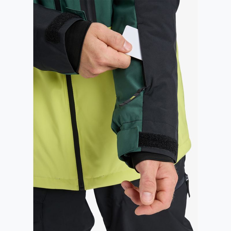 Pánská snowboardová bunda Quiksilver Sycamore Block 20K dark ivy 5