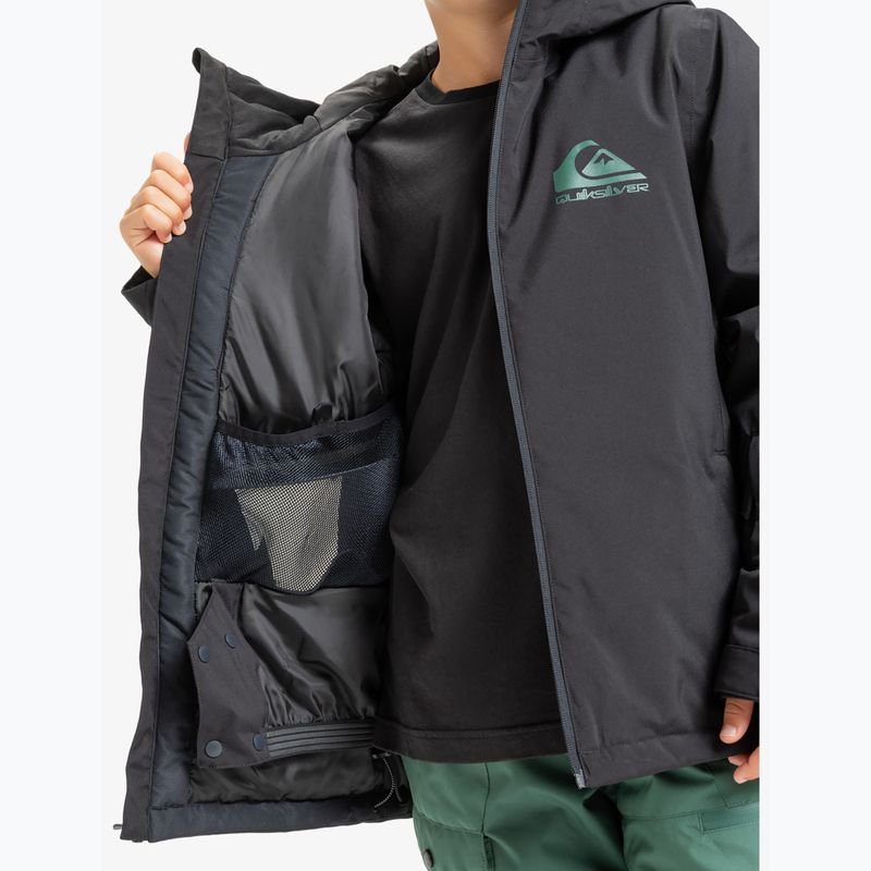 Dětská snowboardová bunda Quiksilver Mission true black 8