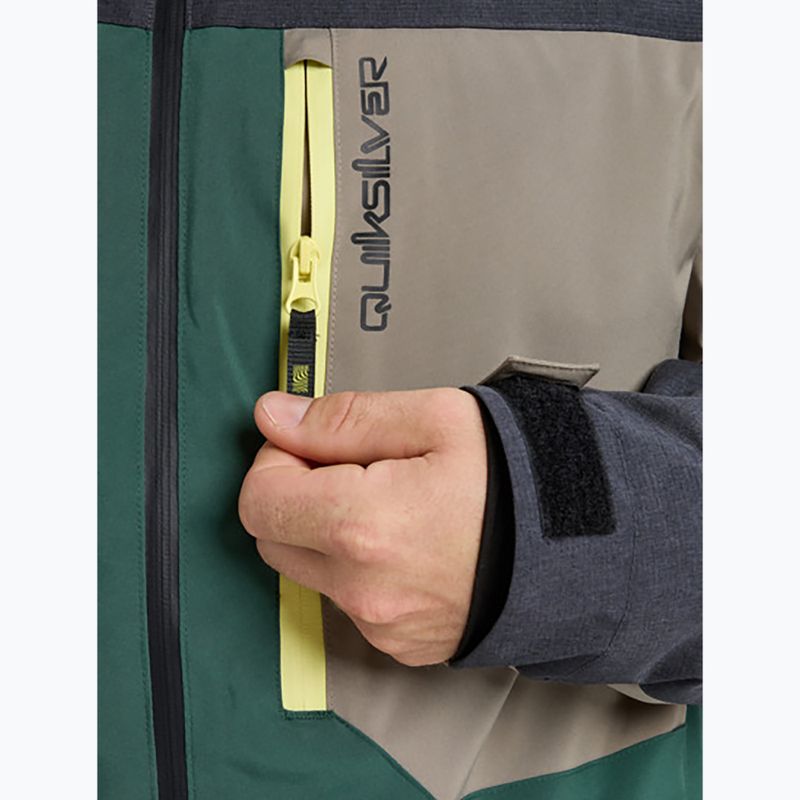 Pánská snowboardová bunda Quiksilver Dawson trekking green 8