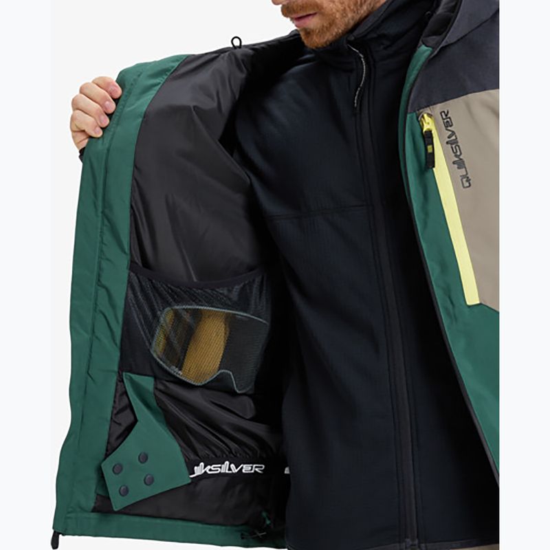 Pánská snowboardová bunda Quiksilver Dawson trekking green 12