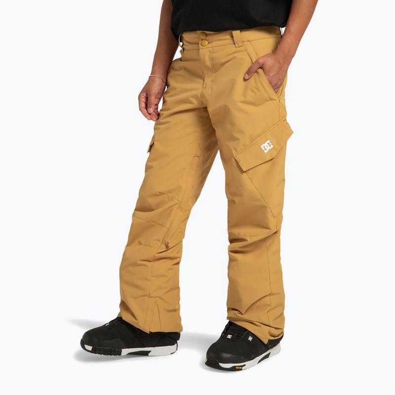 Dětské snowboardové kalhoty DC Nonchalant mustard gold 4
