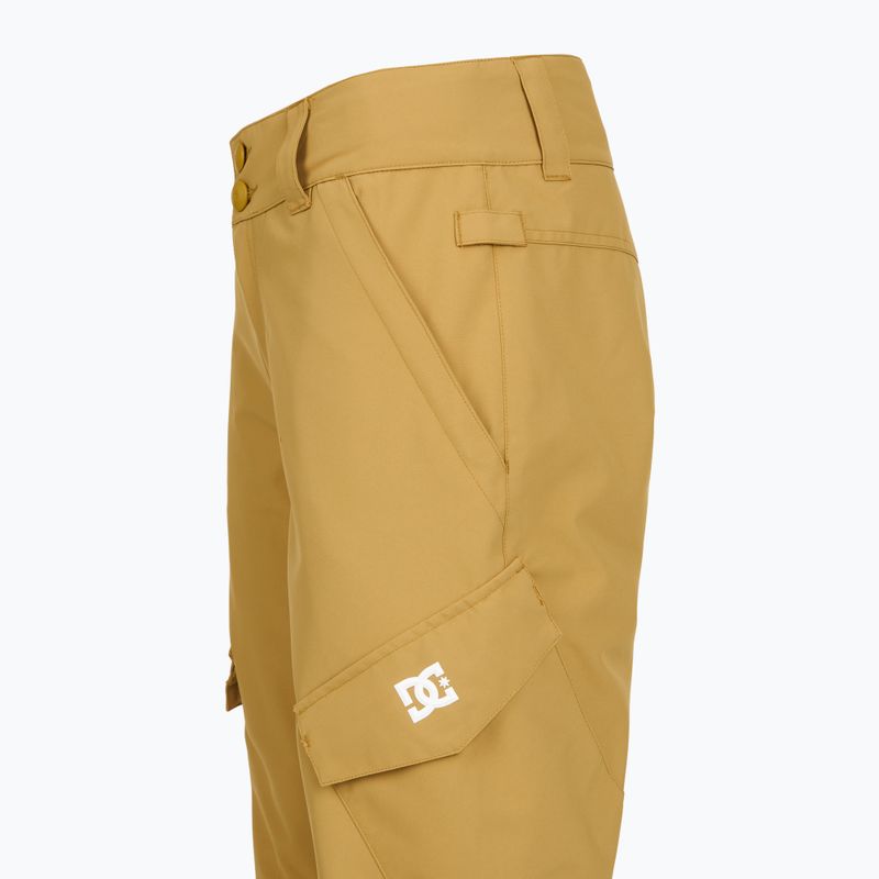 Dětské snowboardové kalhoty DC Nonchalant mustard gold 8