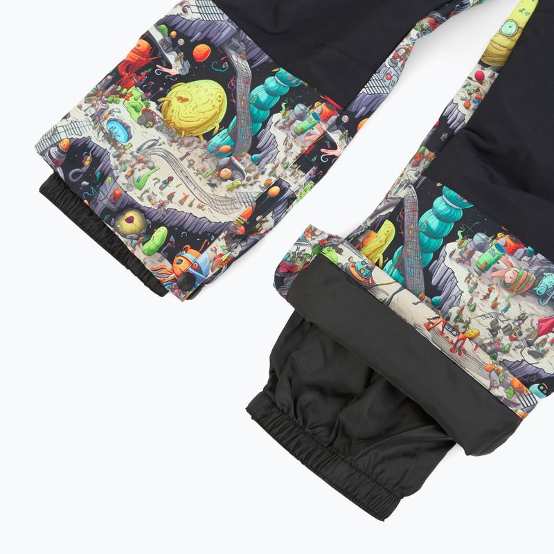 Dětské snowboardové kalhoty DC Roadblock Youth Bib Outer World Black 7