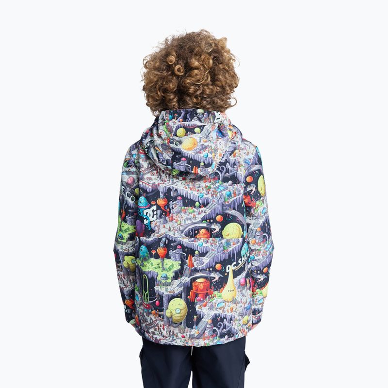 Dětská snowboardová bunda DC Basis Print Youth outer world black 2