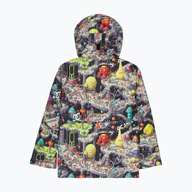 Dětská snowboardová bunda DC Basis Print Youth outer world black 4