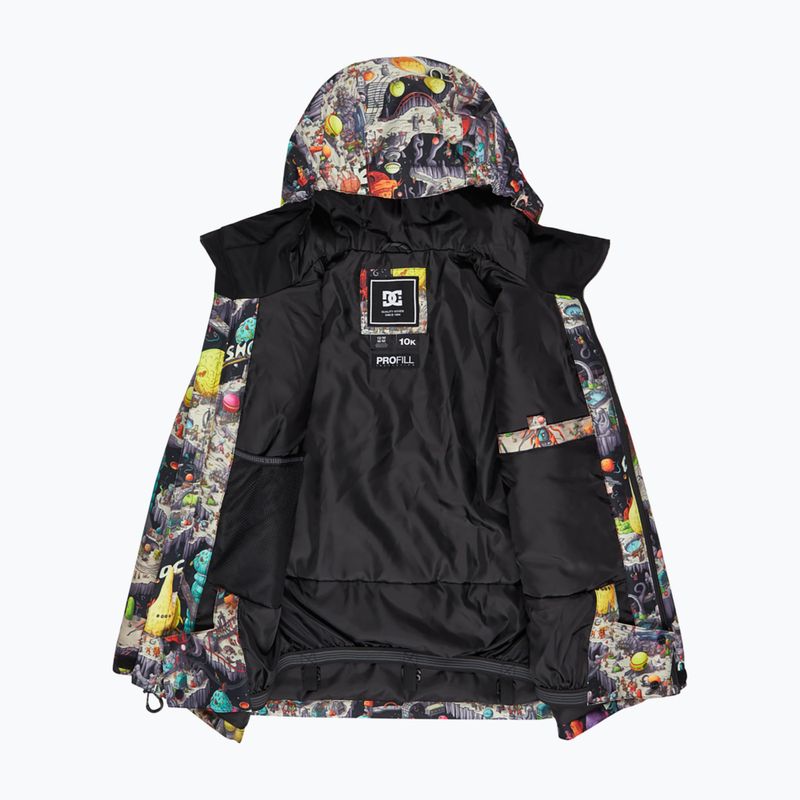 Dětská snowboardová bunda DC Basis Print Youth outer world black 5