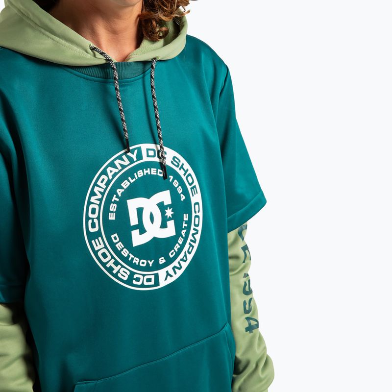 Pánská snowboardová mikina DC Dryden deep teal 5