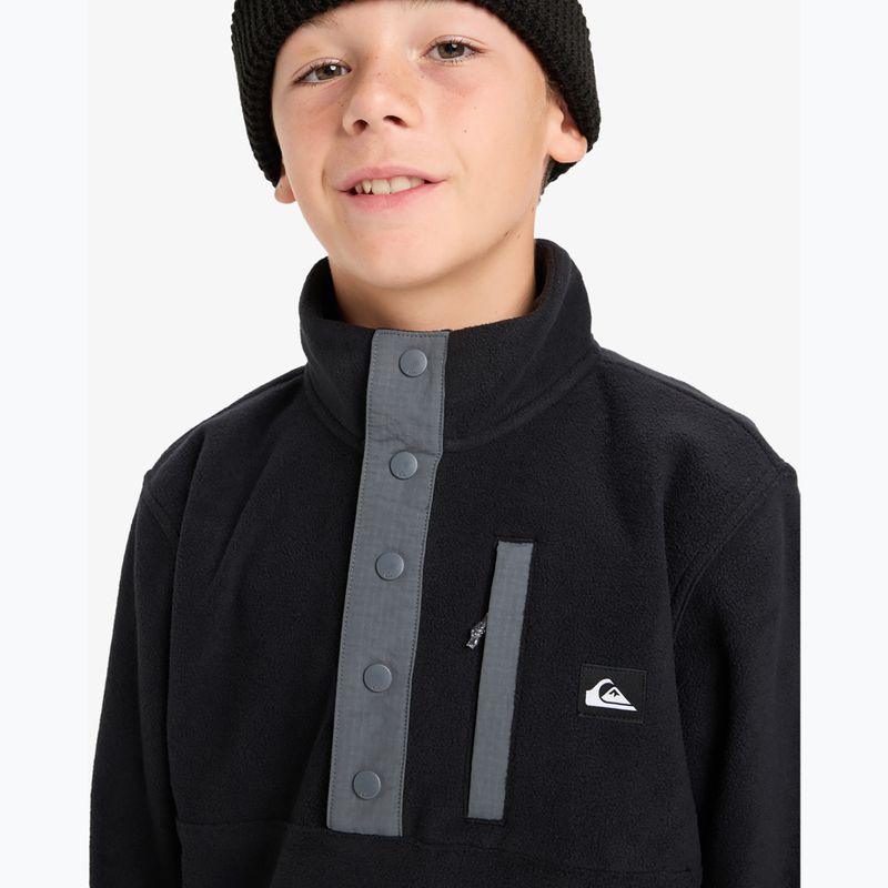 Dětská fleecová mikina Quiksilver No Destination Half Zip black 5