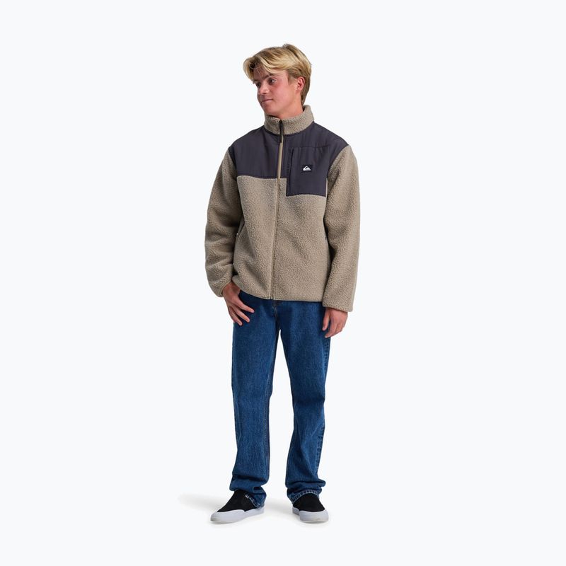 Pánská fleecová mikina Quiksilver Sallow Water Full Zip fallen rock 2