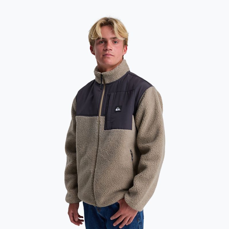 Pánská fleecová mikina Quiksilver Sallow Water Full Zip fallen rock 4