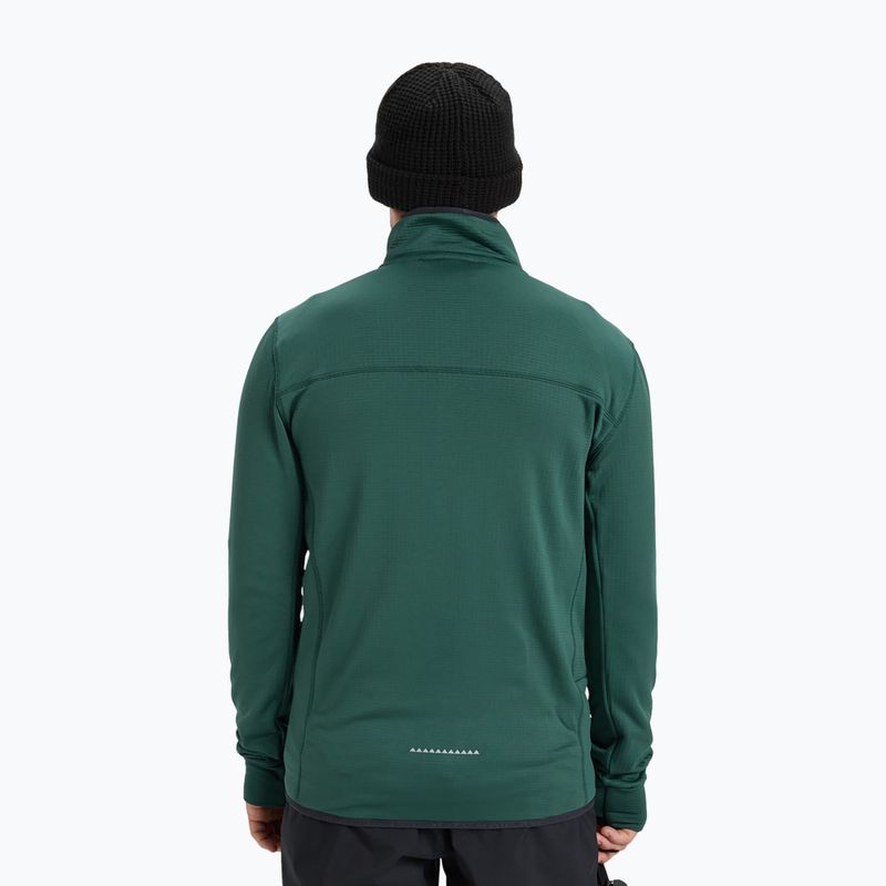 Pánská snowboardová mikina Quiksilver Steep Point Full Zip Fleece trekking green 3