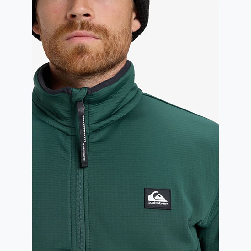 Pánská snowboardová mikina Quiksilver Steep Point Full Zip Fleece trekking green 7