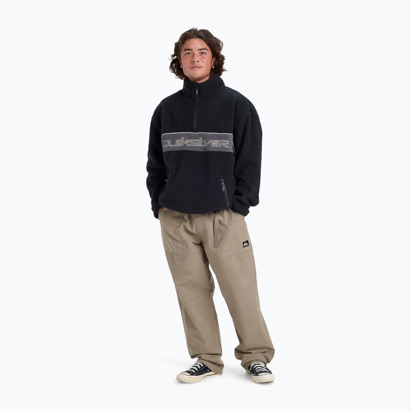 Pánská snowboardová mikina Quiksilver Omni Sherpa Half Zip black 2