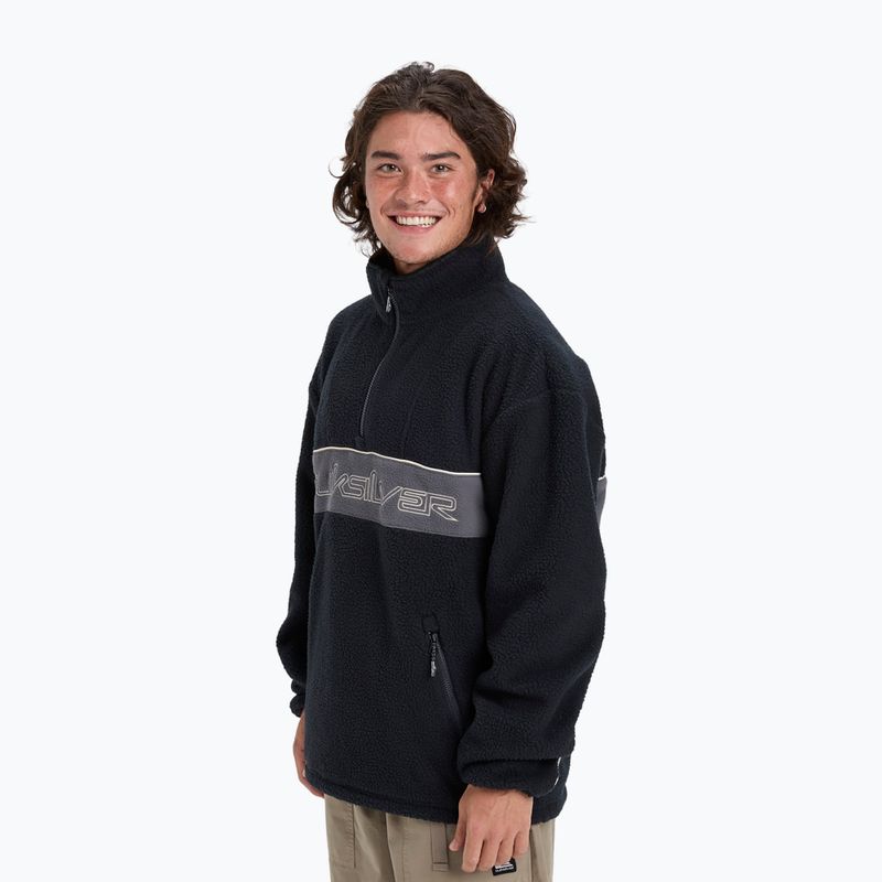 Pánská snowboardová mikina Quiksilver Omni Sherpa Half Zip black 4