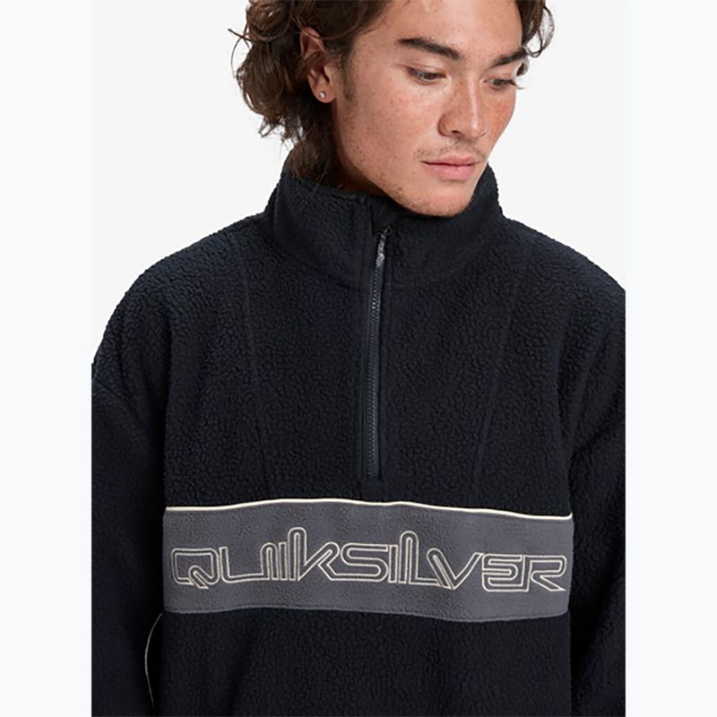 Pánská snowboardová mikina Quiksilver Omni Sherpa Half Zip black 5