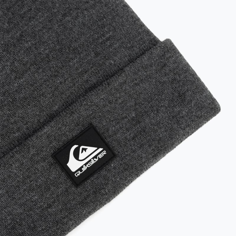 Pánská zimní čepice Quiksilver Brigade Beanie dark grey heather 3