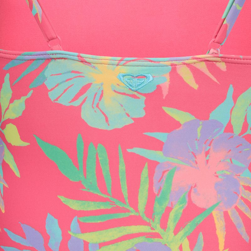 Dětské jednodílné plavky ROXY Aquarella sangria sunset aquarella rg 3
