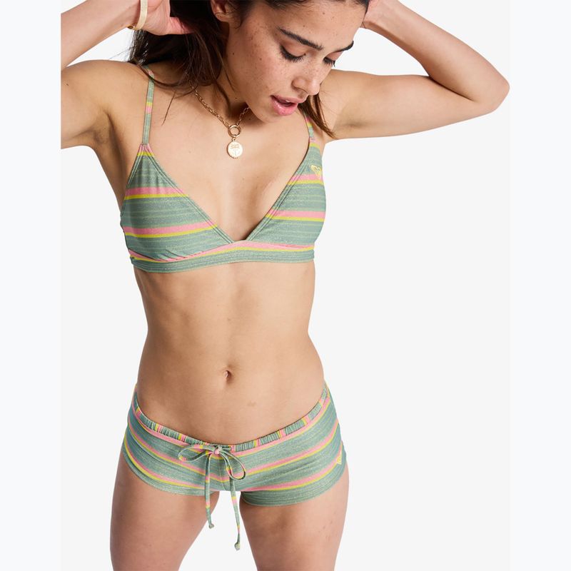 Spodní díl plavek ROXY Ocean Dreamer Classic Shorty Lr oil green say it with stripes 5