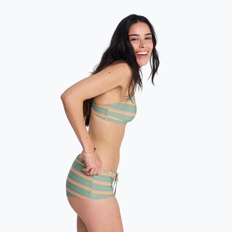 Spodní díl plavek ROXY Ocean Dreamer Classic Shorty Lr oil green say it with stripes 6