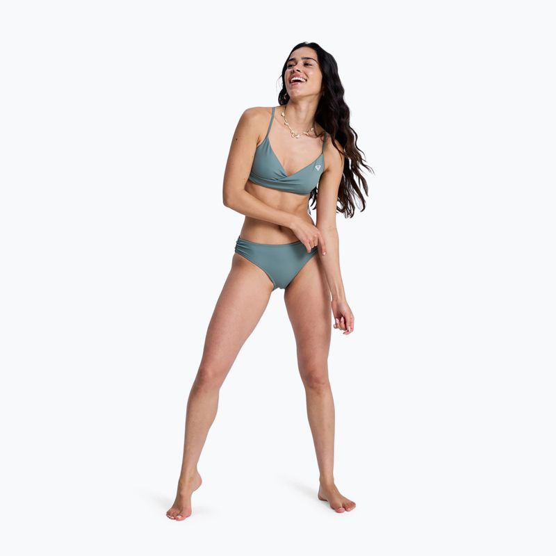 Horní díl plavek ROXY Solid Essentials Wrap Bralette agave green 2