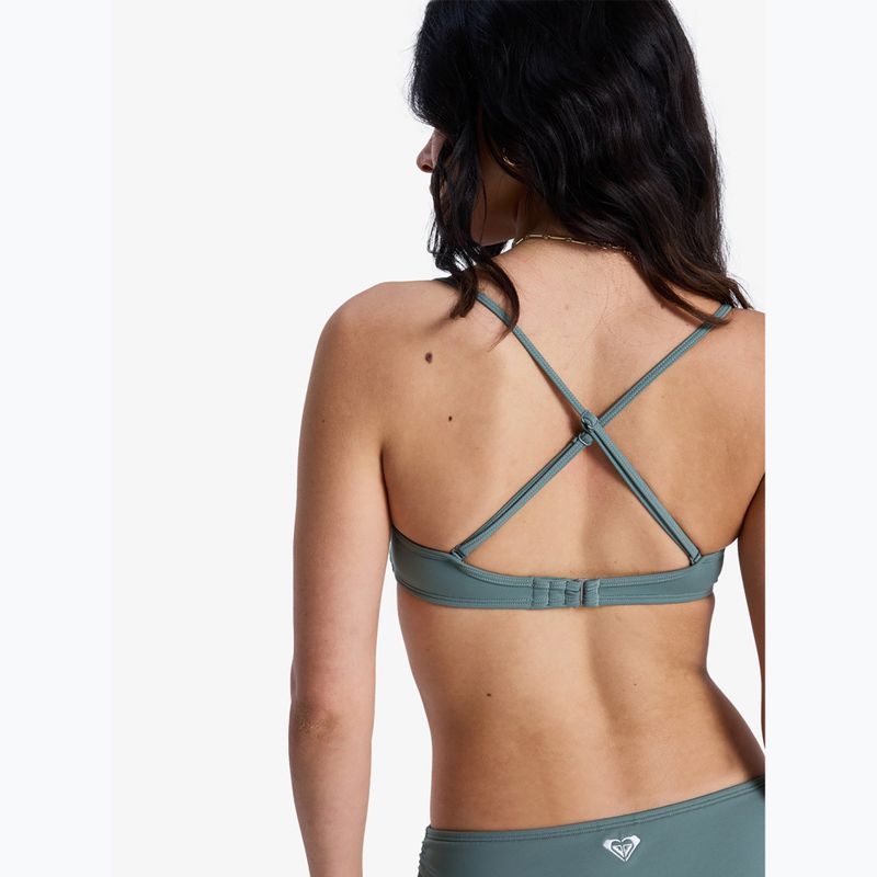 Horní díl plavek ROXY Solid Essentials Wrap Bralette agave green 4