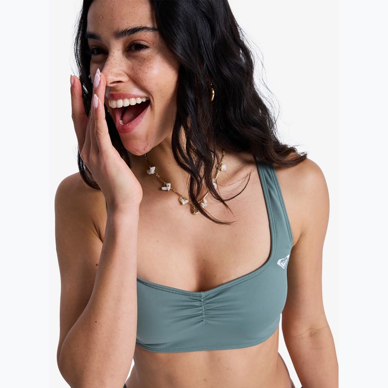 Horní díl plavek ROXY Solid Essentials Bralette agave green 6