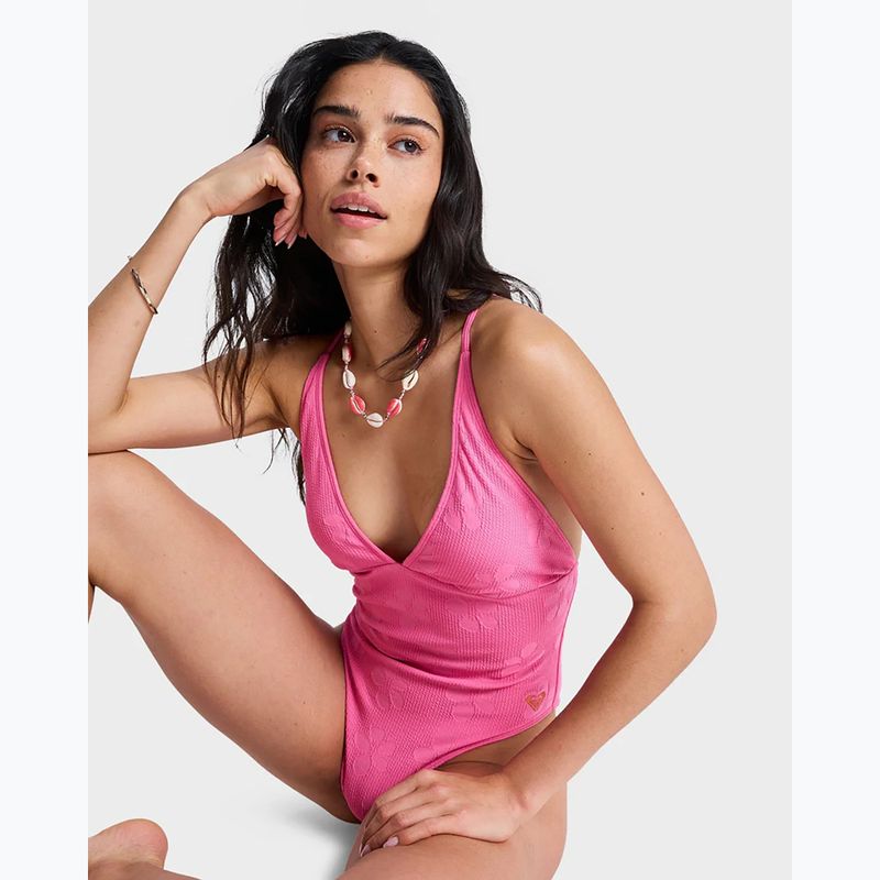 Dámské jednodílné plavky ROXY Paradise HI sangria sunset 8