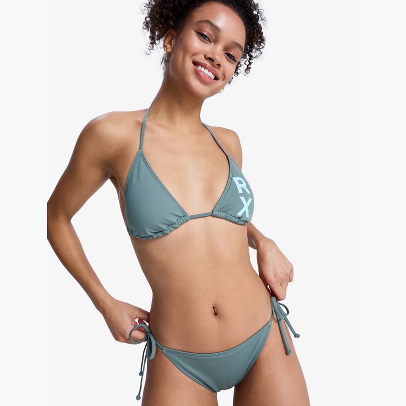 Dámské dvoudílné plavky ROXY Solid Essentials Tiki Tri agave green 4