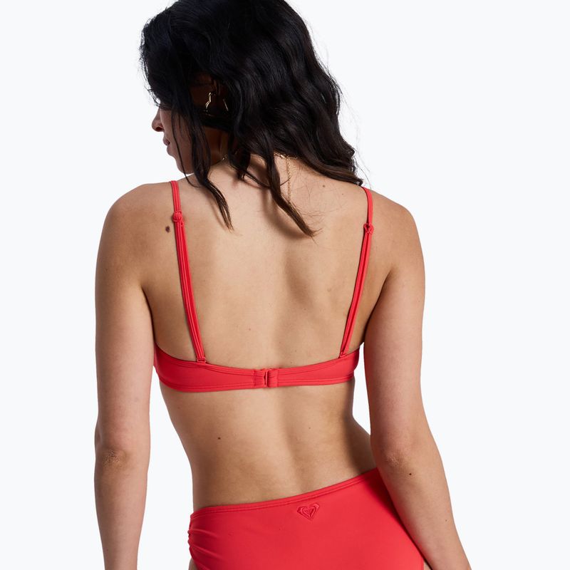 Horní díl plavek ROXY Solid Essentials Wrap Bralette hibiscus 3