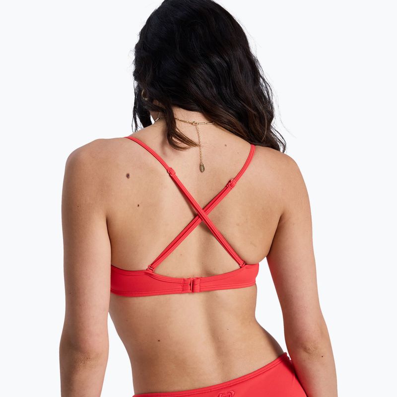 Horní díl plavek ROXY Solid Essentials Wrap Bralette hibiscus 4