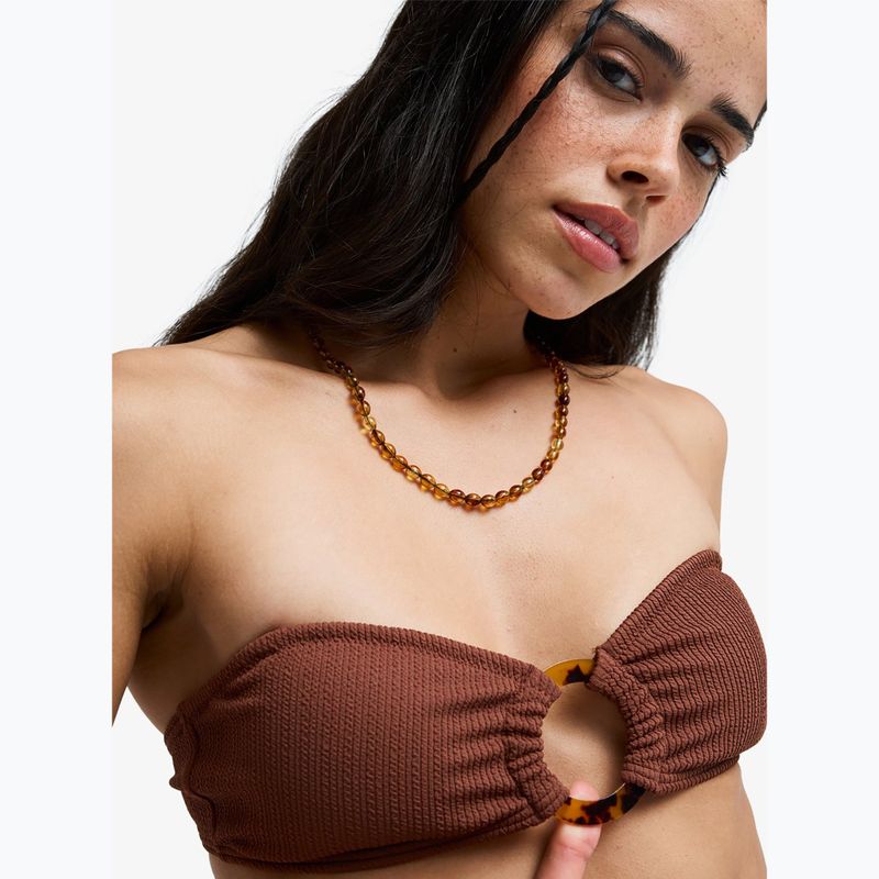 Horní díl plavek ROXY Sunshine Bandeau cappuccino 7