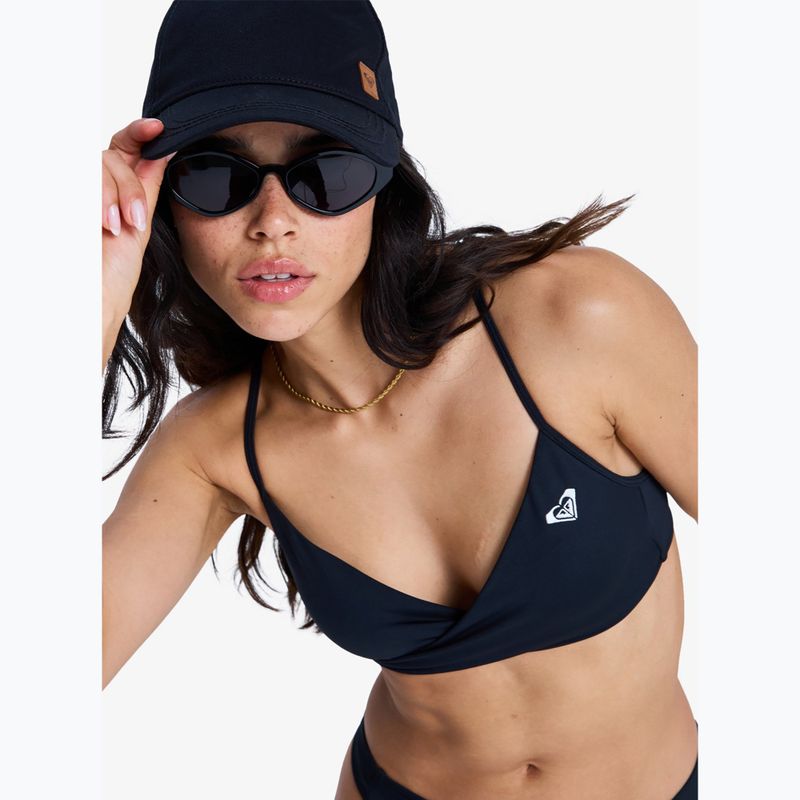 Horní díl plavek ROXY Solid Essentials Wrap Bralette anthracite 5